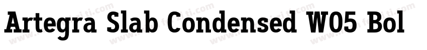 Artegra Slab Condensed W05 Bold字体转换